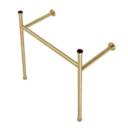 Fauceture Stainless Steel Console Sink Legs, Brushed Brass VPB28147